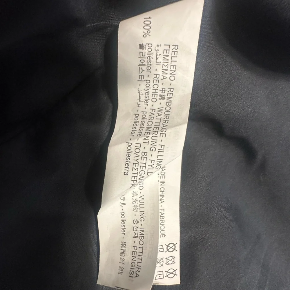 Zara Black Hooded Puffer Vest Size 13-14 - Picture 7 of 8